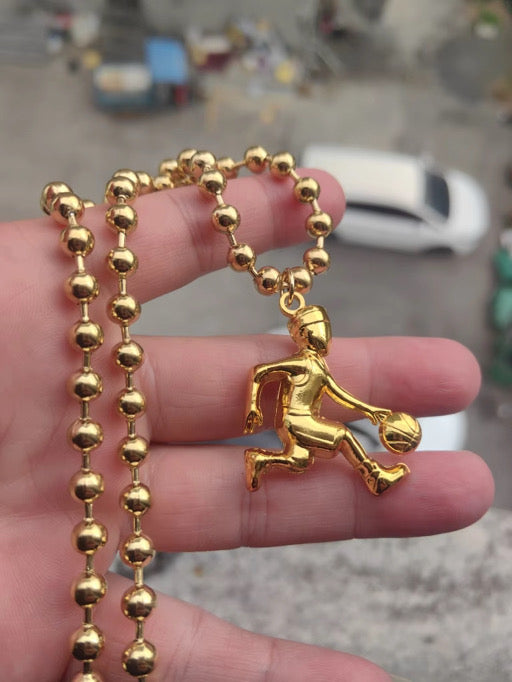 Gold Ball Hog Chain